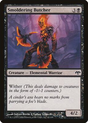 Smoldering Butcher card from Eventide