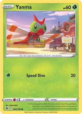 Yanma card from SWSH10: Astral Radiance
