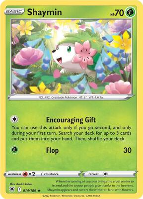 Shaymin card from SWSH10: Astral Radiance