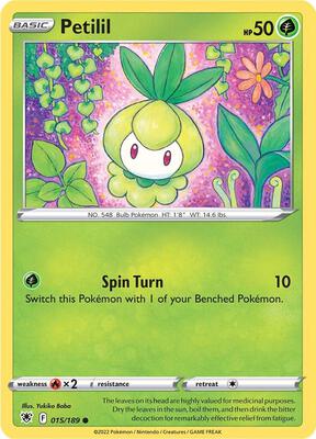 Petilil card from SWSH10: Astral Radiance
