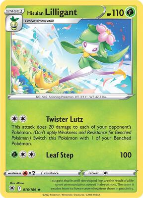 Hisuian Lilligant card from SWSH10: Astral Radiance
