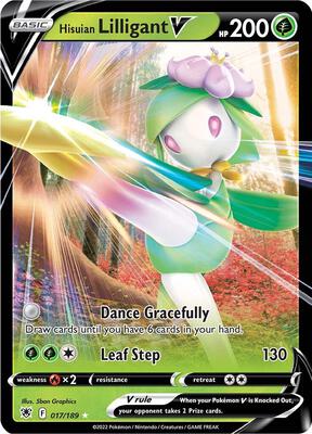 Hisuian Lilligant V card from SWSH10: Astral Radiance