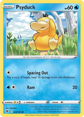 Psyduck card from SWSH10: Astral Radiance