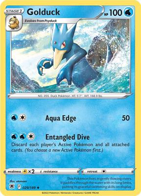 Golduck card from SWSH10: Astral Radiance