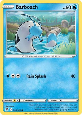 Barboach card from SWSH10: Astral Radiance