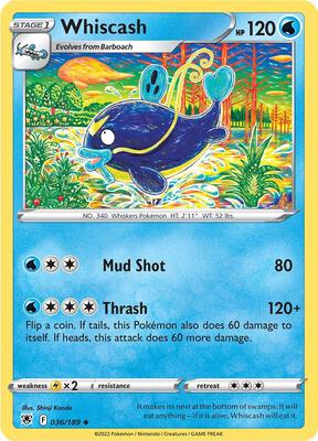 Whiscash card from SWSH10: Astral Radiance