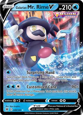 Galarian Mr. Rime V card from SWSH10: Astral Radiance