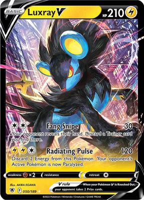 Luxray V card from SWSH10: Astral Radiance