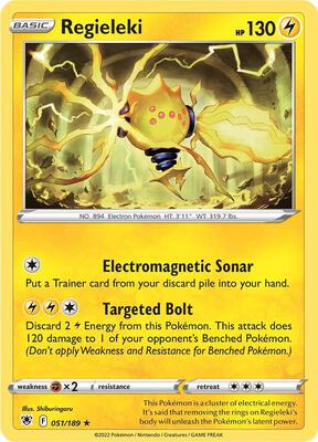 Regieleki card from SWSH10: Astral Radiance