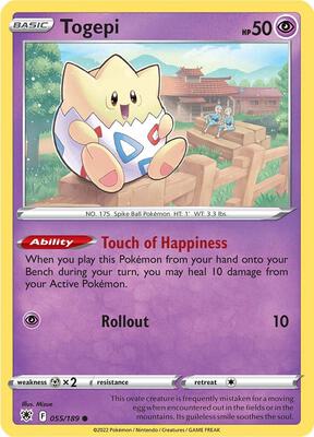 Togepi card from SWSH10: Astral Radiance