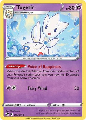 Togetic card from SWSH10: Astral Radiance