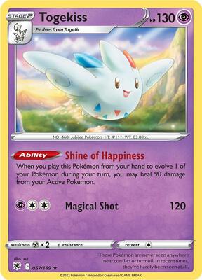Togekiss card from SWSH10: Astral Radiance