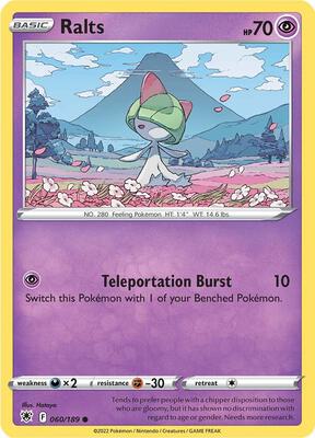 Ralts card from SWSH10: Astral Radiance