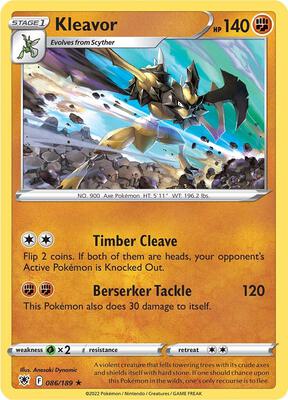 Kleavor (86) card from SWSH10: Astral Radiance