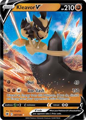 Kleavor V card from SWSH10: Astral Radiance