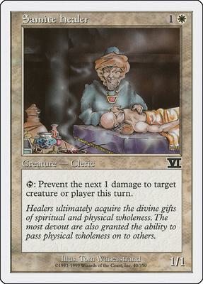 Samite Healer card from Classic Sixth Edition