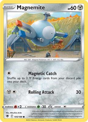 Magnemite card from SWSH10: Astral Radiance