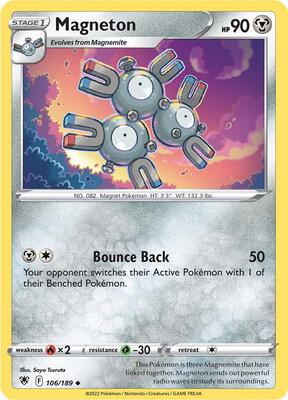 Magneton card from SWSH10: Astral Radiance