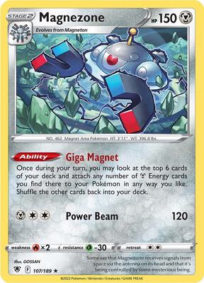 Magnezone card from SWSH10: Astral Radiance