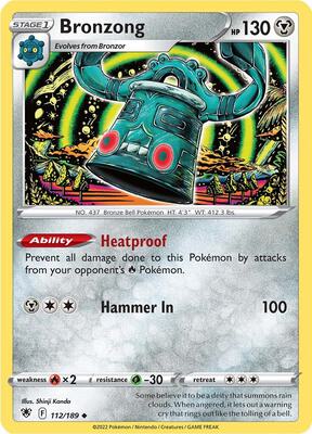 Bronzong card from SWSH10: Astral Radiance