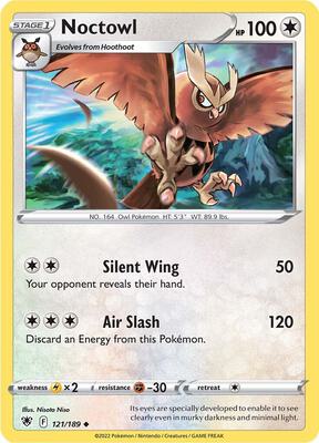 Noctowl card from SWSH10: Astral Radiance