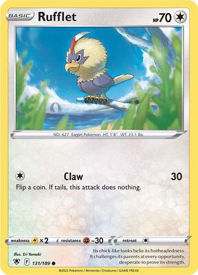 Rufflet card from SWSH10: Astral Radiance