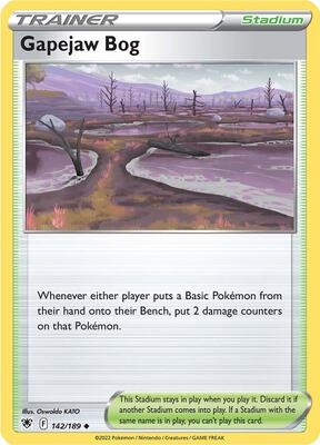 Gapejaw Bog card from SWSH10: Astral Radiance