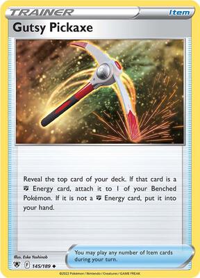 Gutsy Pickaxe card from SWSH10: Astral Radiance