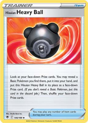 Hisuian Heavy Ball card from SWSH10: Astral Radiance