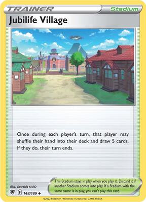 Jubilife Village card from SWSH10: Astral Radiance