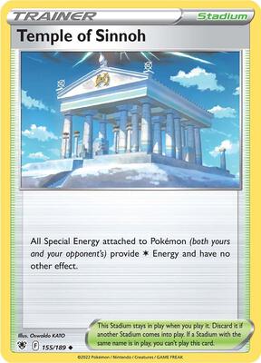 Temple of Sinnoh card from SWSH10: Astral Radiance