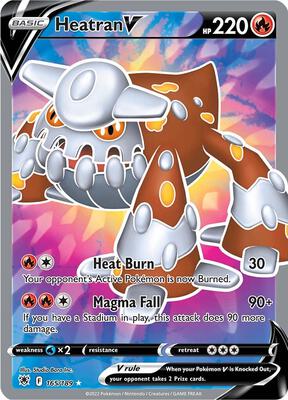 Heatran V (Full Art) card from SWSH10: Astral Radiance