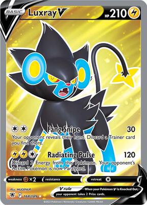 Luxray V (Full Art) card from SWSH10: Astral Radiance