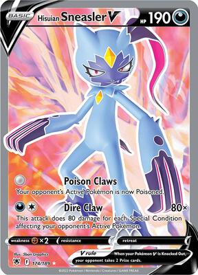Hisuian Sneasler V (Full Art) card from SWSH10: Astral Radiance