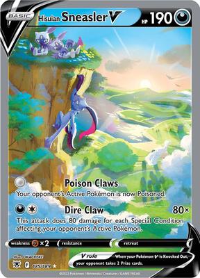 Hisuian Sneasler V (Alternate Full Art) card from SWSH10: Astral Radiance