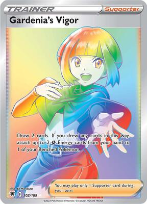 Gardenia's Vigor (Secret) card from SWSH10: Astral Radiance