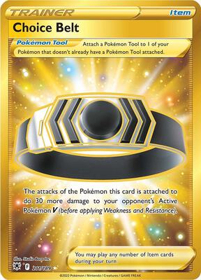 Choice Belt (Secret) card from SWSH10: Astral Radiance