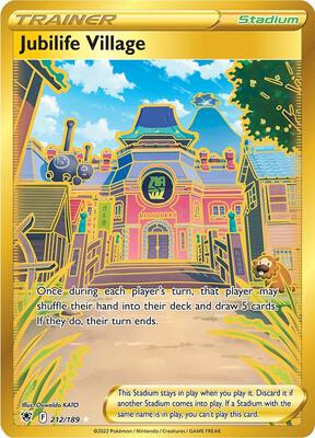 Jubilife Village (Secret) card from SWSH10: Astral Radiance