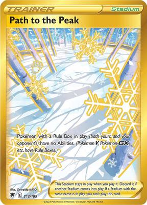 Path to the Peak (Secret) card from SWSH10: Astral Radiance