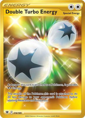 Double Turbo Energy (Secret) card from SWSH10: Astral Radiance