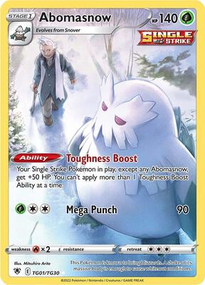 Abomasnow card from SWSH10: Astral Radiance Trainer Gallery