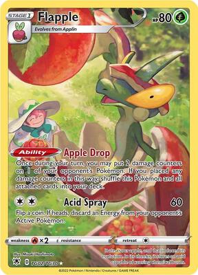 Flapple card from SWSH10: Astral Radiance Trainer Gallery