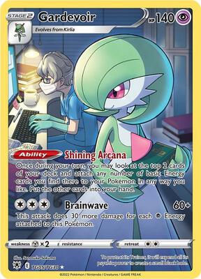 Gardevoir card from SWSH10: Astral Radiance Trainer Gallery