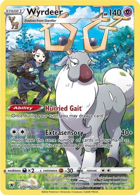 Wyrdeer card from SWSH10: Astral Radiance Trainer Gallery