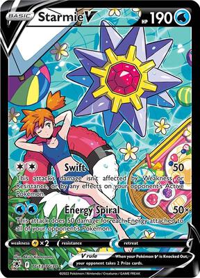 Starmie V card from SWSH10: Astral Radiance Trainer Gallery