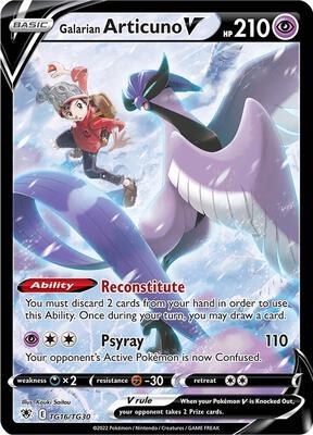 Galarian Articuno V card from SWSH10: Astral Radiance Trainer Gallery