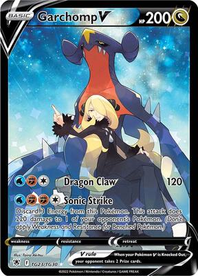 Garchomp V card from SWSH10: Astral Radiance Trainer Gallery