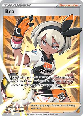 Bea card from SWSH10: Astral Radiance Trainer Gallery