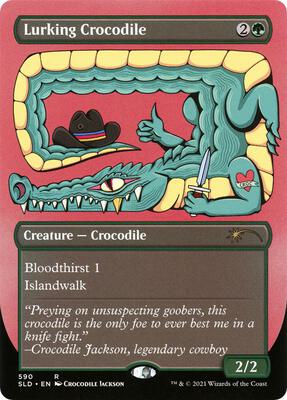 Lurking Crocodile card from Secret Lair Drop Series