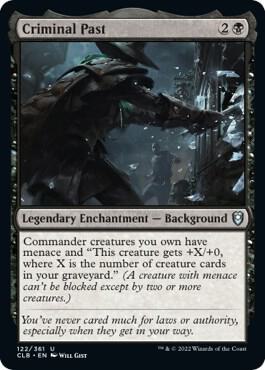 Criminal Past card from Commander Legends: Battle for Baldur's Gate